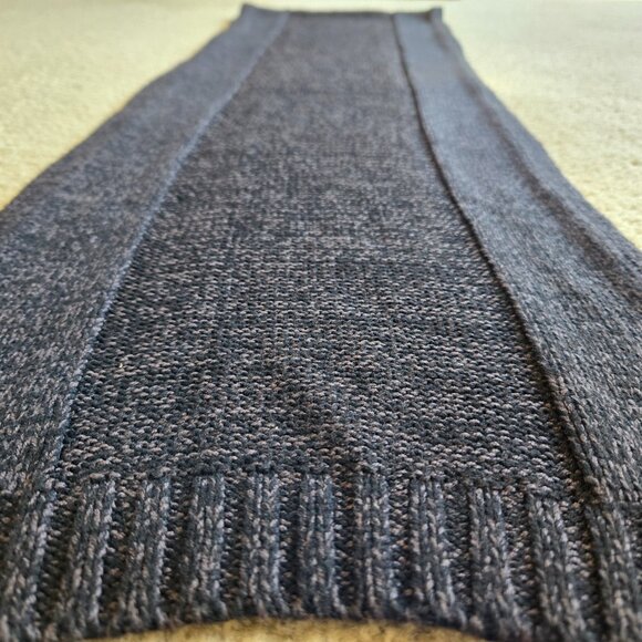 Marled Cashmere Black + Grey Scarf FLAW - Picture 5 of 15